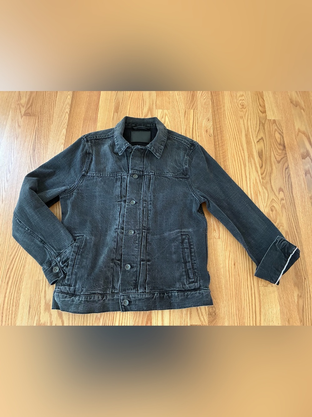 Taylor Stitch Dispatch Jacket in Washed Black Selvage, size 38